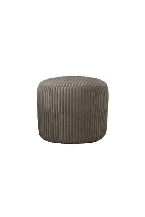 Atelier Del Sofa Juego de Sofá de 1 Plaza y Pouffe Antracita